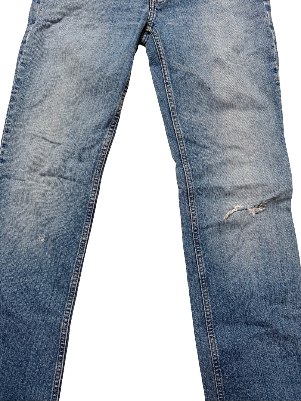 Salt Mercer Street Low Rise Distressed Bootcut Flare Blue Jeans Size S 28x31 - Picture 5 of 7